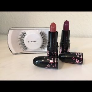 Mac lashes and mini lipsticks